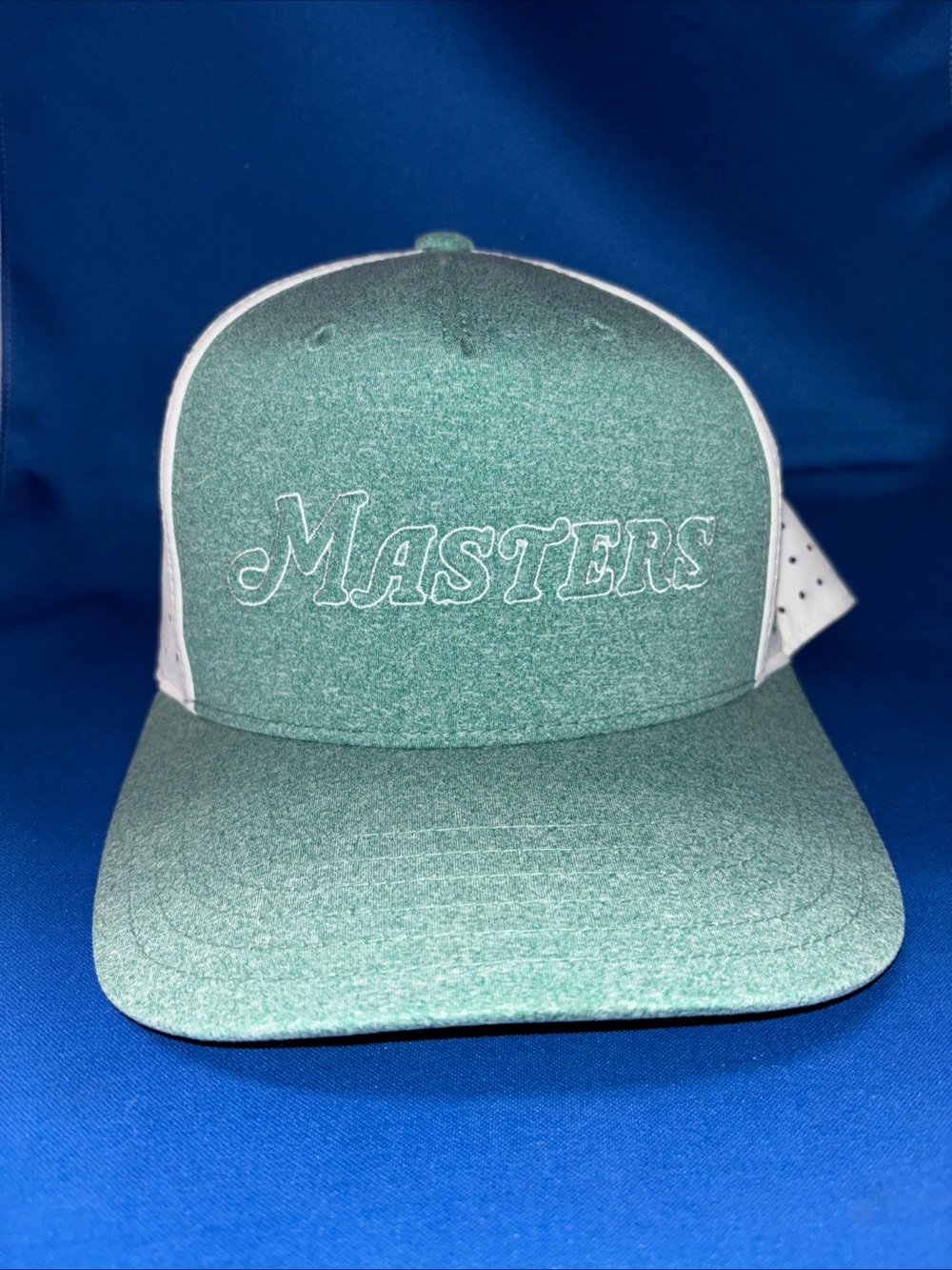 Masters Heathered Green White Golf American Needle Hat One Size SnapBack Trucker